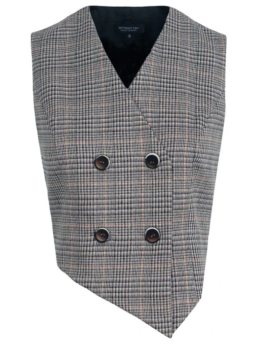 Жилет в клетку WITHOUT FAIL