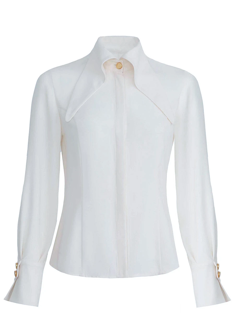 Блуза однотонная