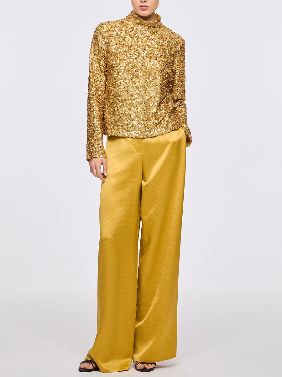 Водолазка с пайетками