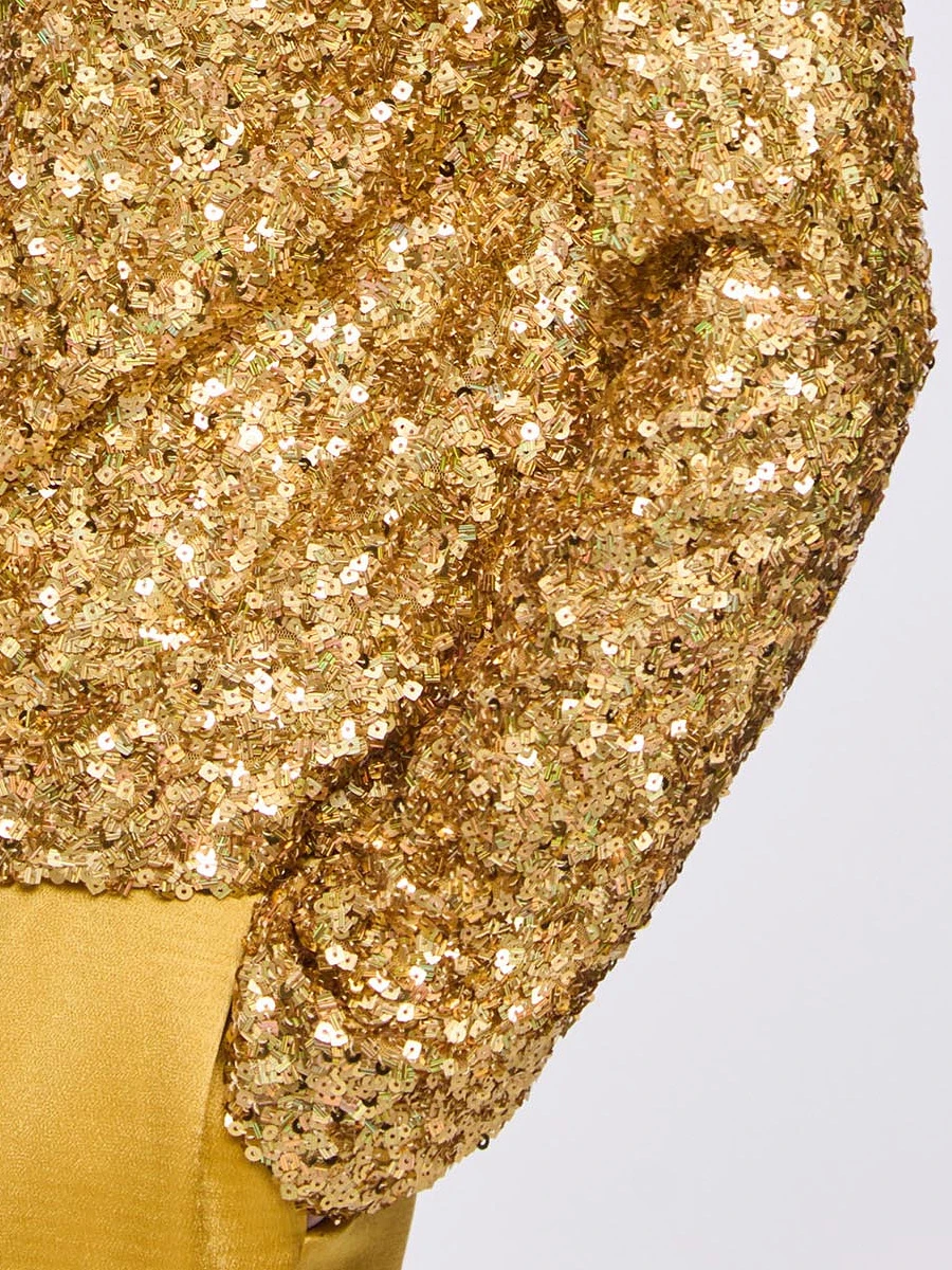 Водолазка с пайетками