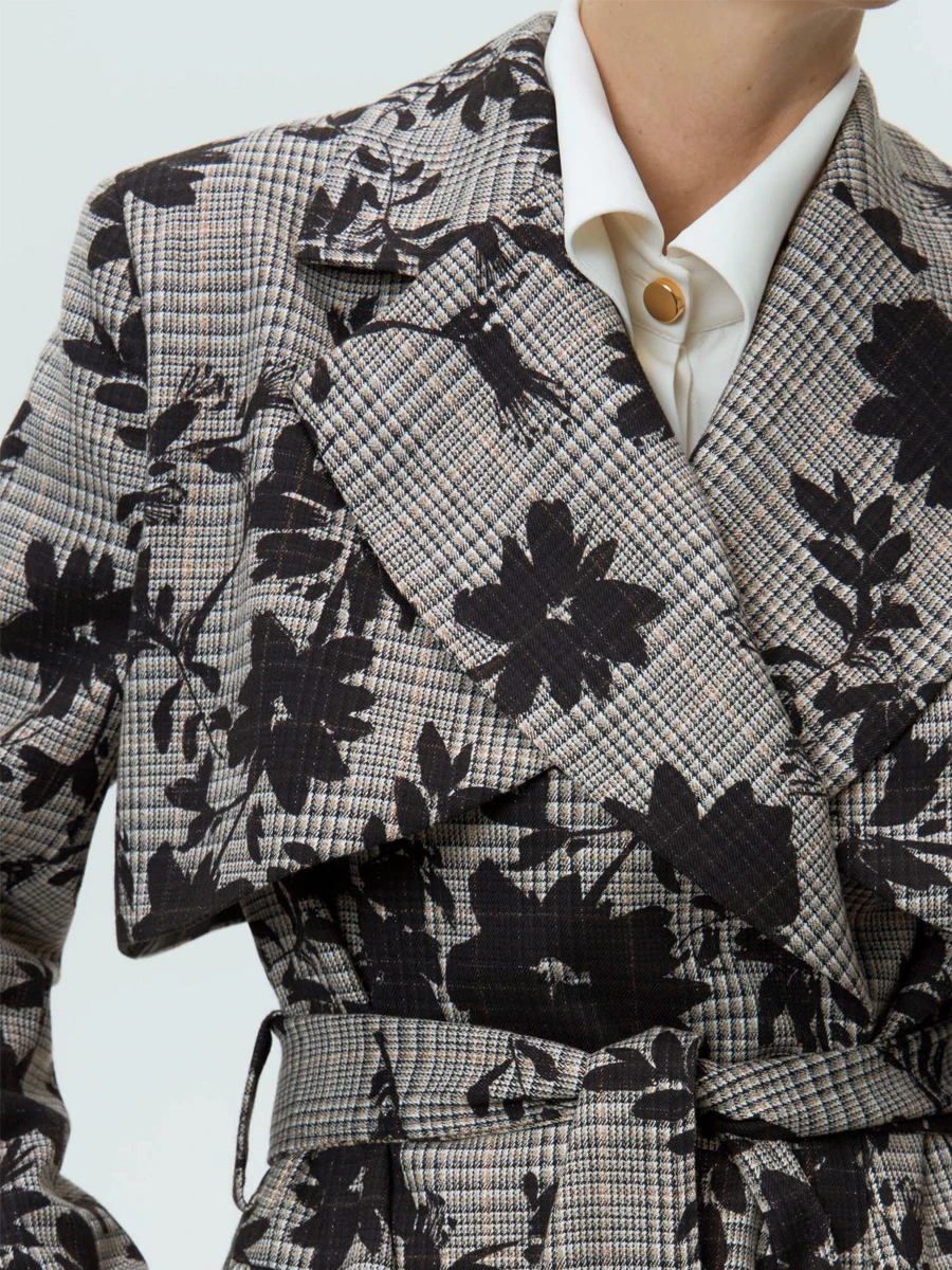 Пальто с принтом