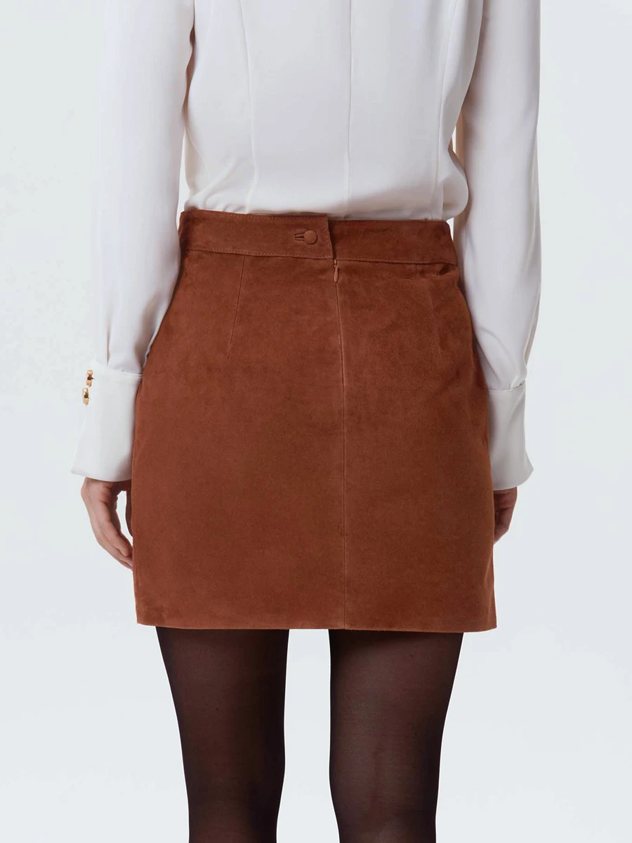 Юбка замшевая