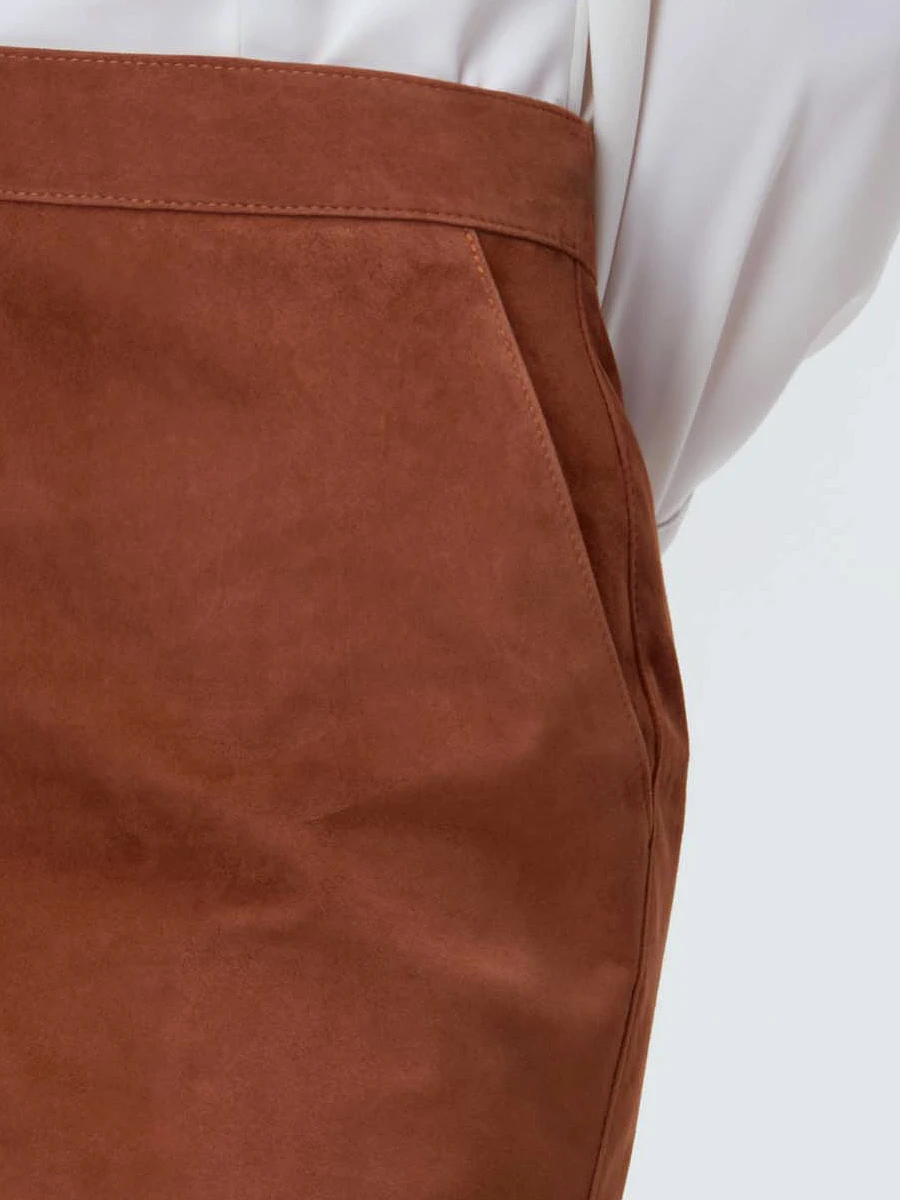 Юбка замшевая