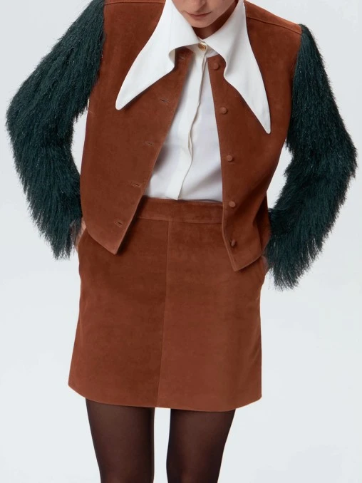 Юбка замшевая WITHOUT FAIL