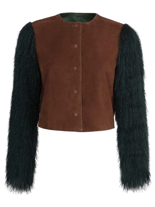 Жакет замшевый с бахромой WITHOUT FAIL