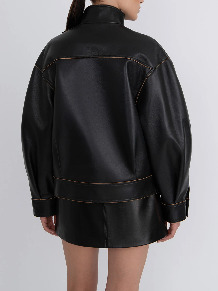 Куртка кожаная