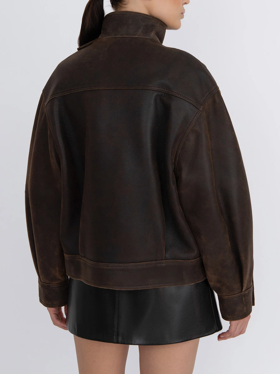 Куртка кожаная