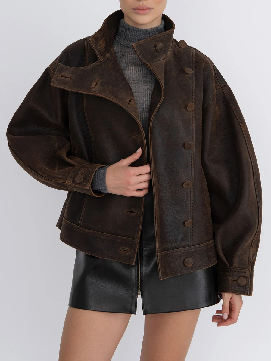 Куртка кожаная