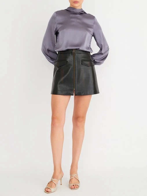 Юбка кожаная WITHOUT FAIL