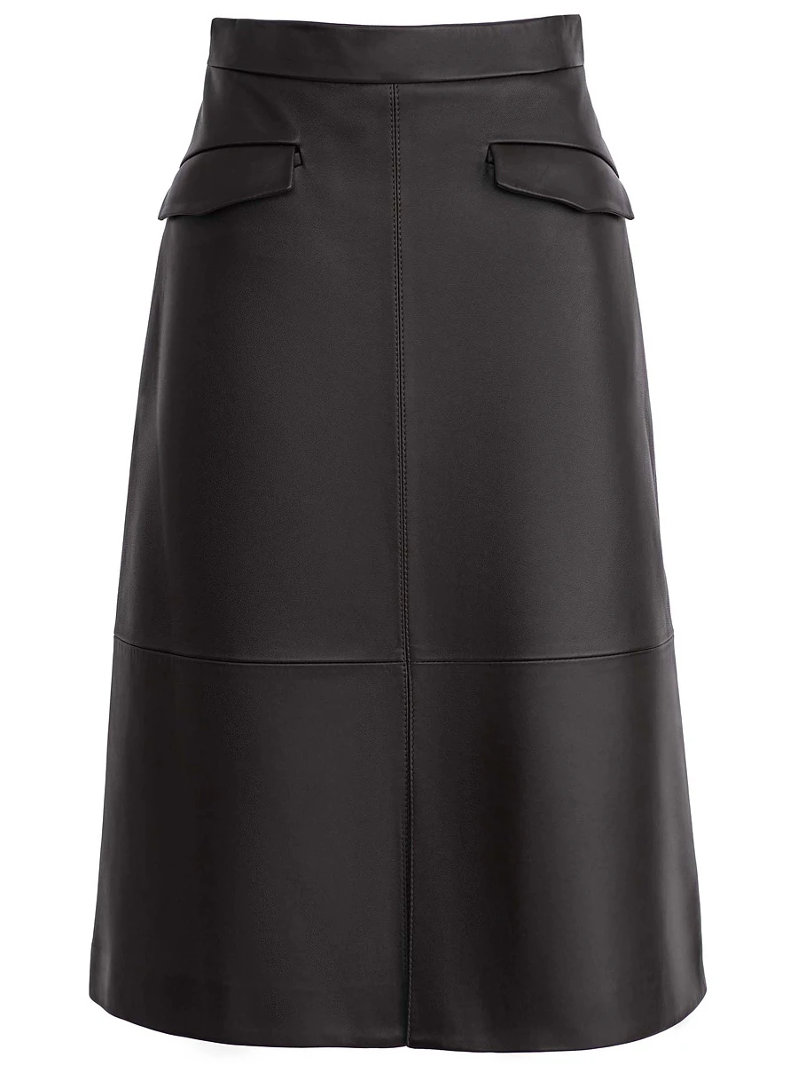 Юбка кожаная