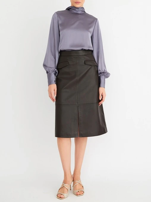 Юбка кожаная WITHOUT FAIL