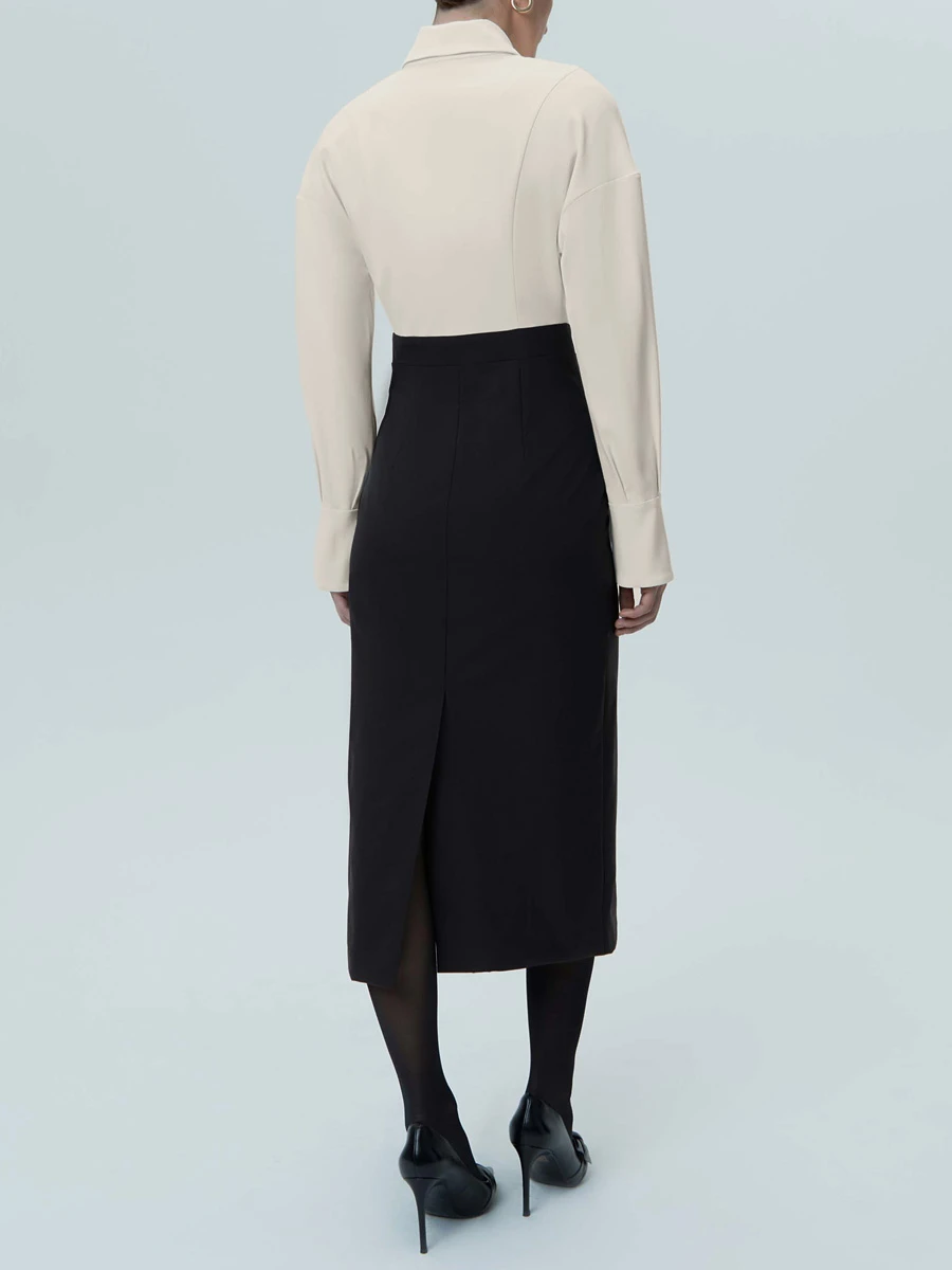 Платье комбинированное