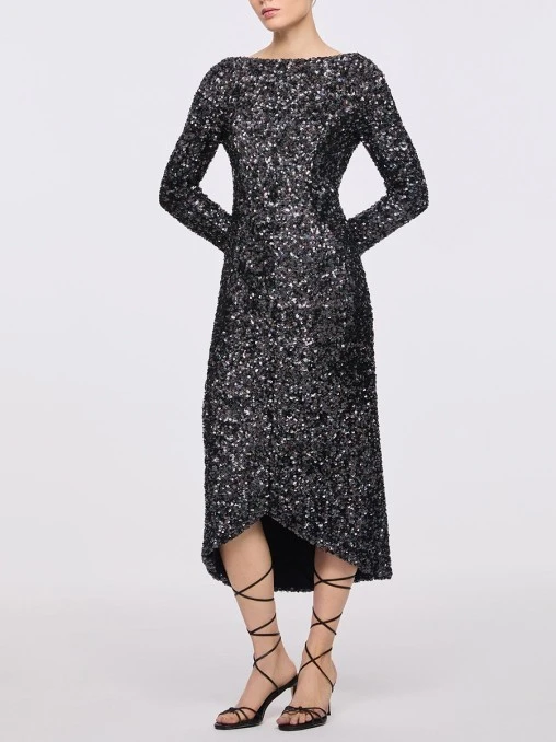 Платье-миди с пайетками WITHOUT FAIL