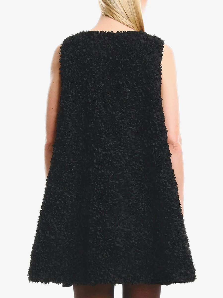 Платье-мини однотонное