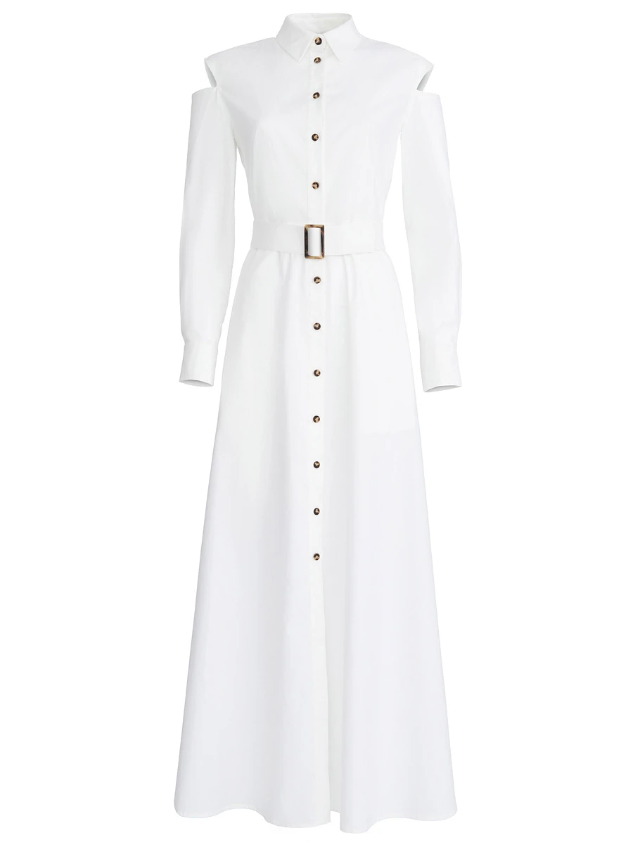 Платье-рубашка хлопковое