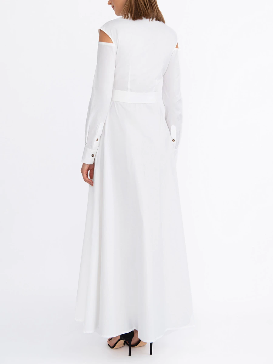 Платье-рубашка хлопковое