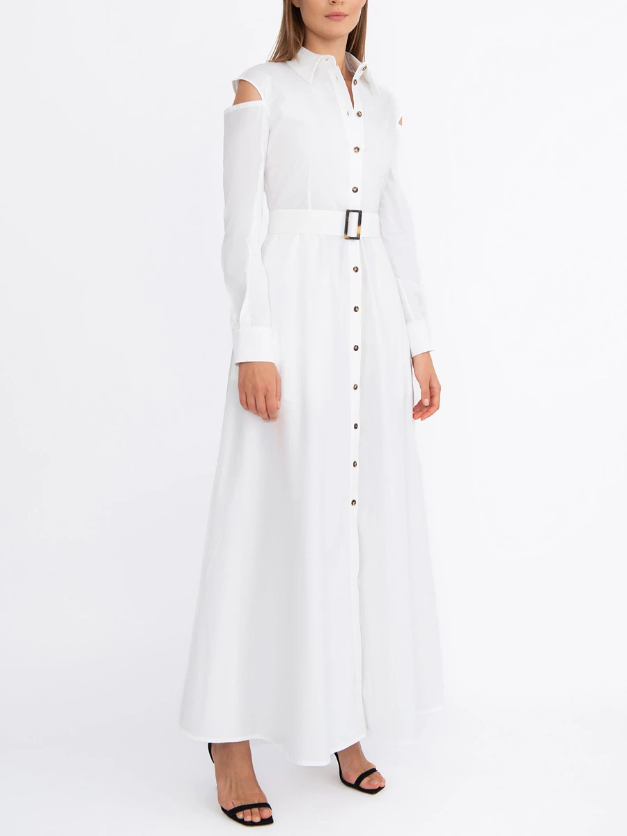 Платье-рубашка хлопковое