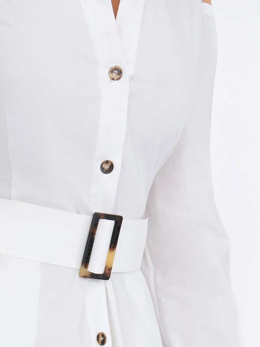 Платье-рубашка хлопковое