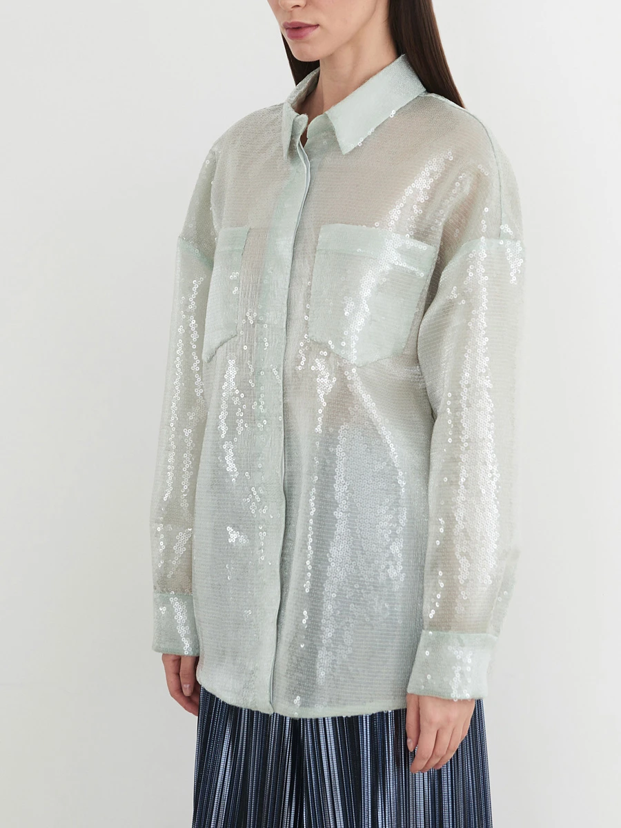 Рубашка с пайетками