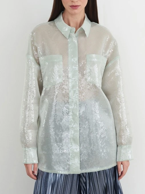 Рубашка с пайетками WITHOUT FAIL