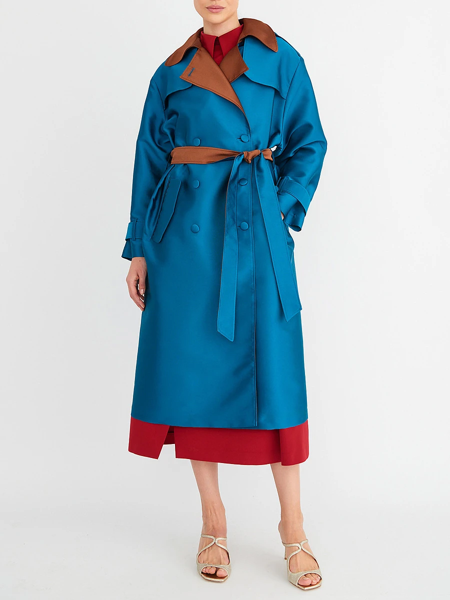 Тренч однотонный