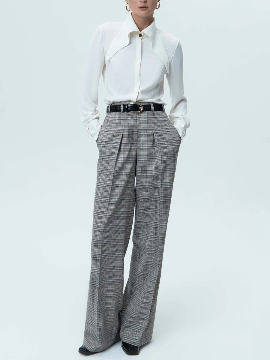 Брюки в клетку