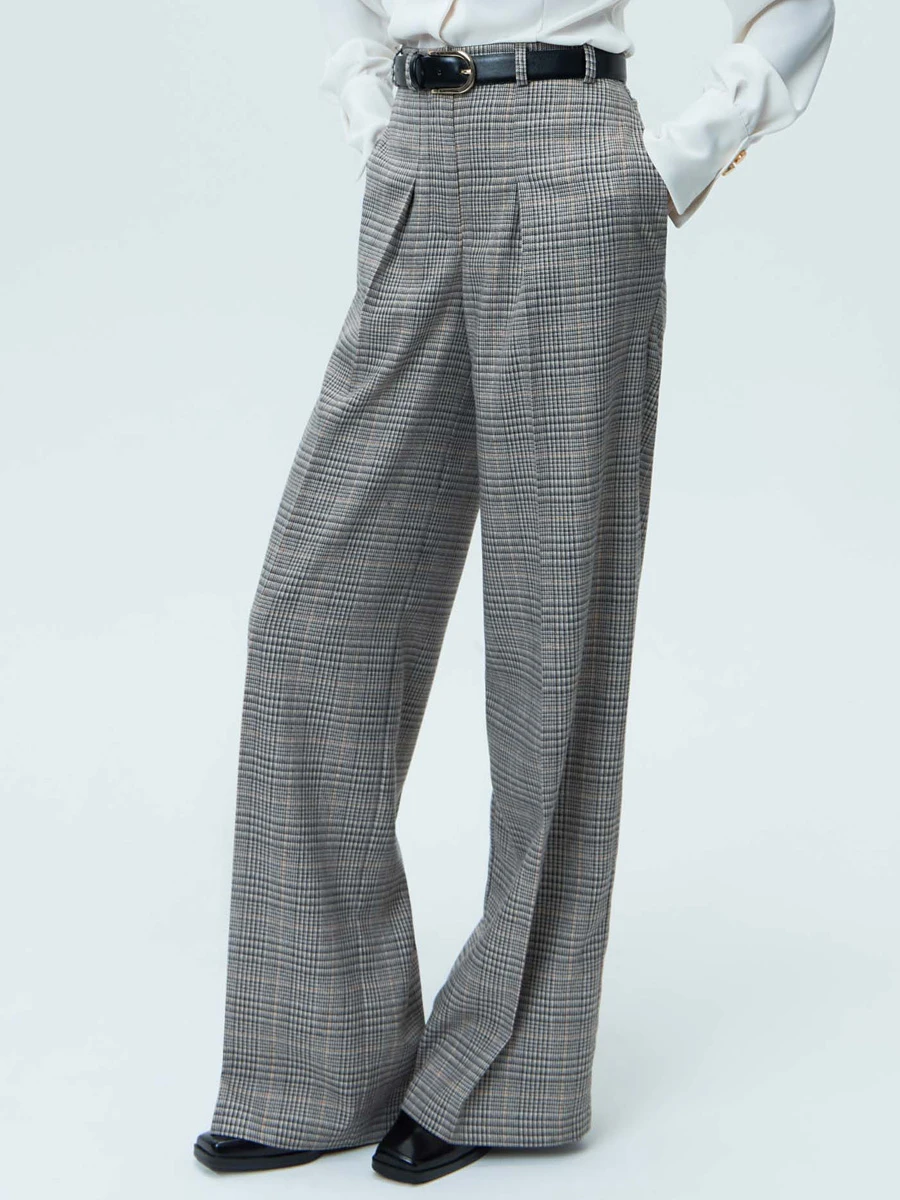 Брюки в клетку