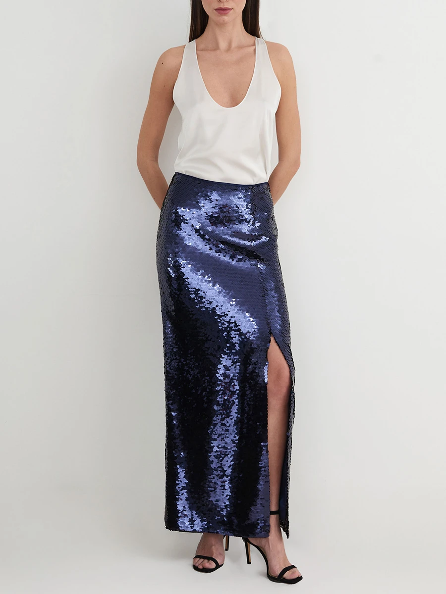 Юбка с пайетками