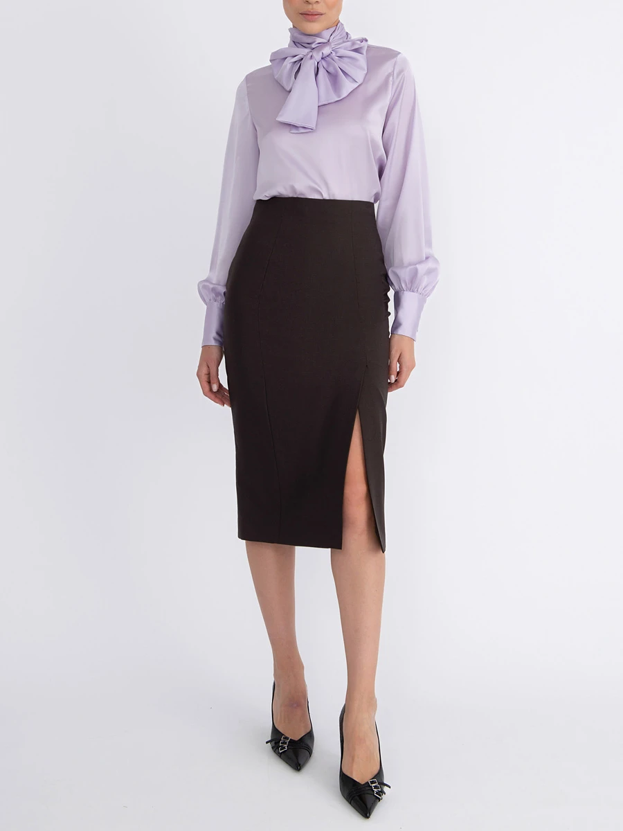 Юбка-карандаш шерстяная