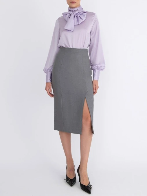 Юбка-карандаш шерстяная WITHOUT FAIL