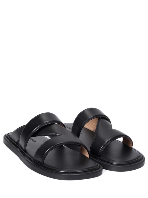 Шлепанцы кожаные BOTTEGA VENETA