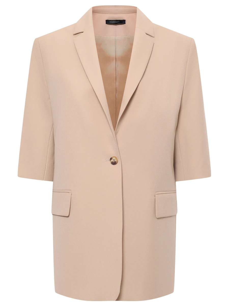 Жакет однотонный