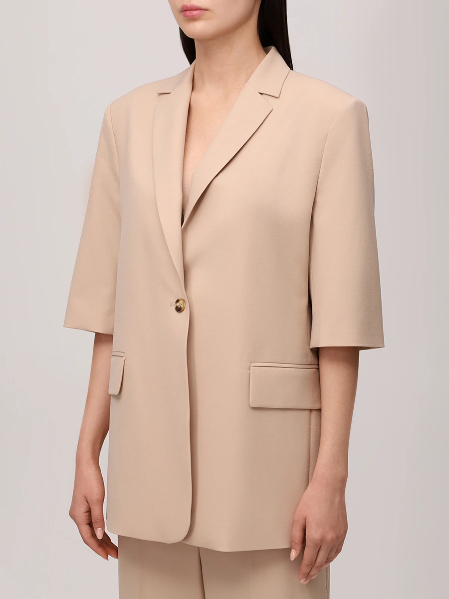 Жакет однотонный