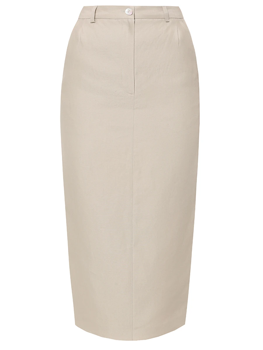 Юбка из хлопка и льна