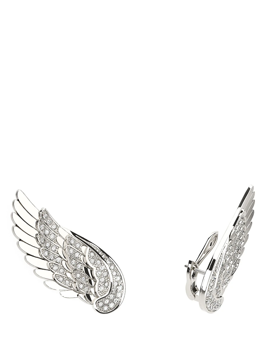 Серьги Мои крылья золотые