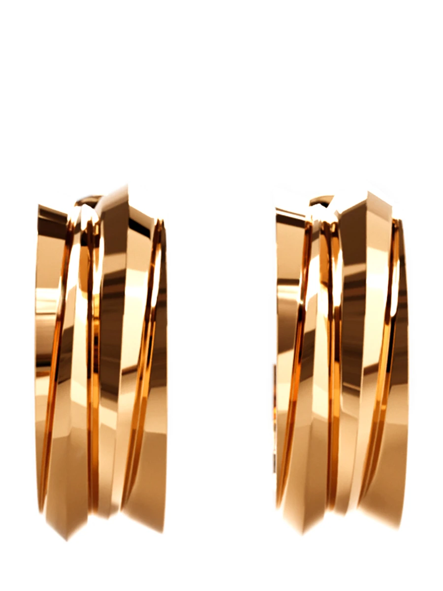 Серьги Мир золотые