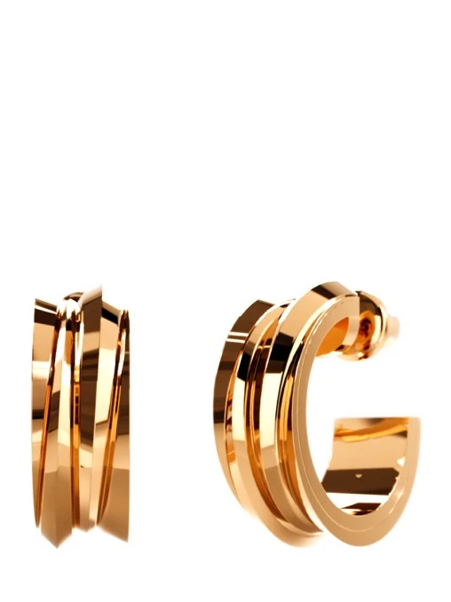 Серьги Мир золотые MYAGKOV.ART