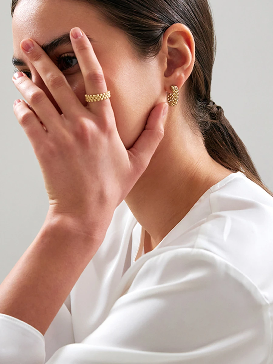 Серьги Душа золотые