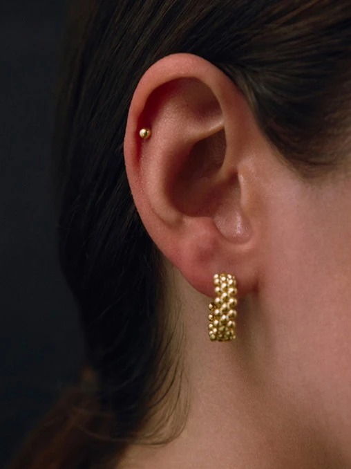 Пусеты Душа золотые MYAGKOV.ART