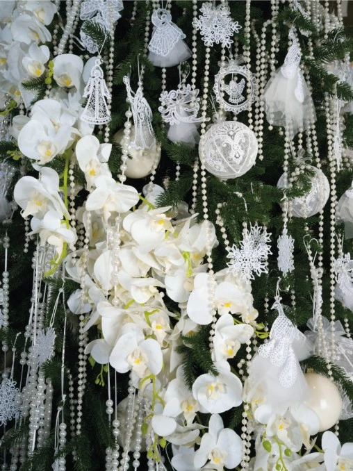 Ёлка Жемчуг и кружева ЕЛКИ РОССИИ