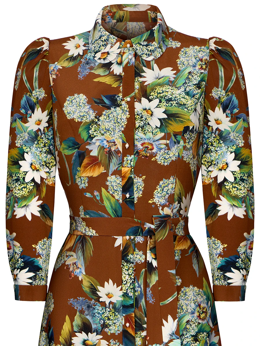 Платье шелковое