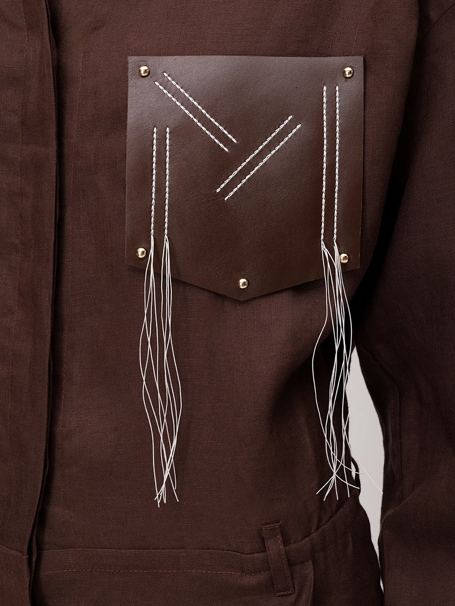 Комбинезон льняной