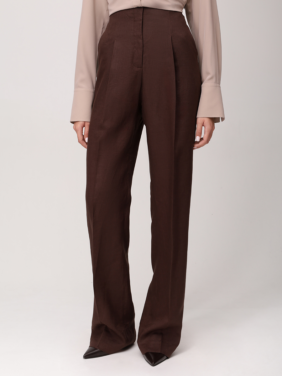 Брюки льняные