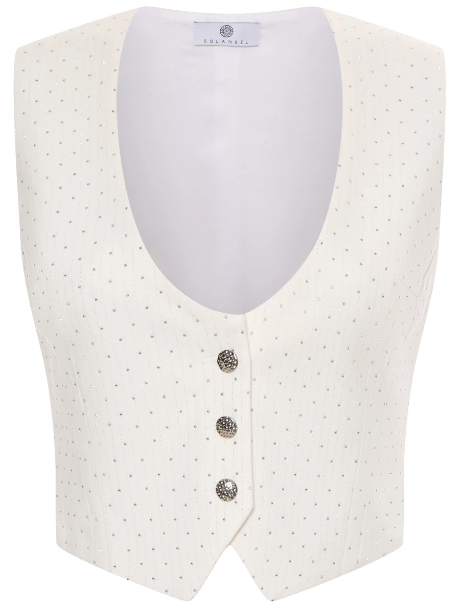 Жилет однотонный