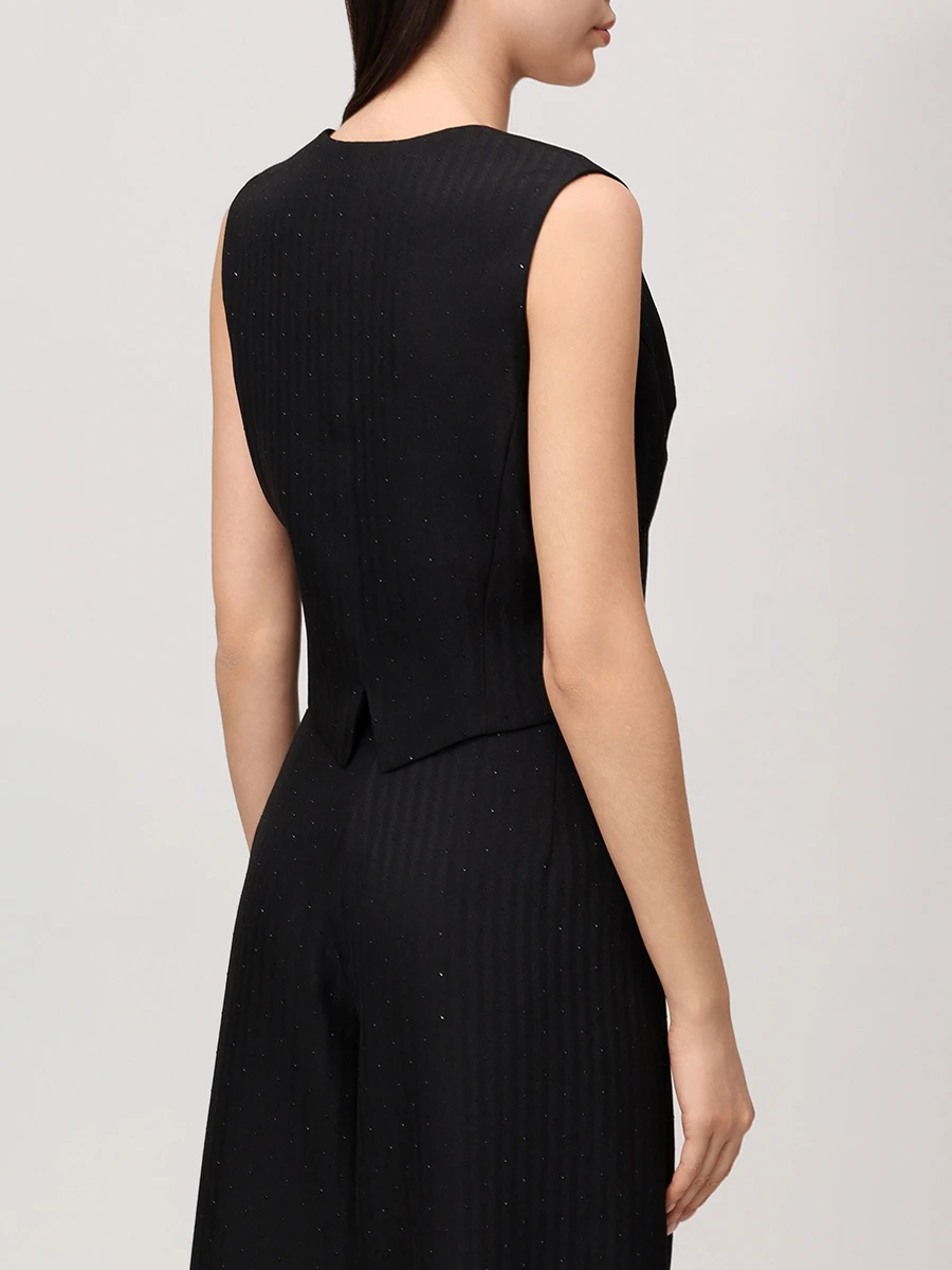 Жилет однотонный