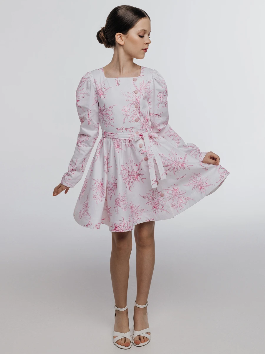 Платье из сатина