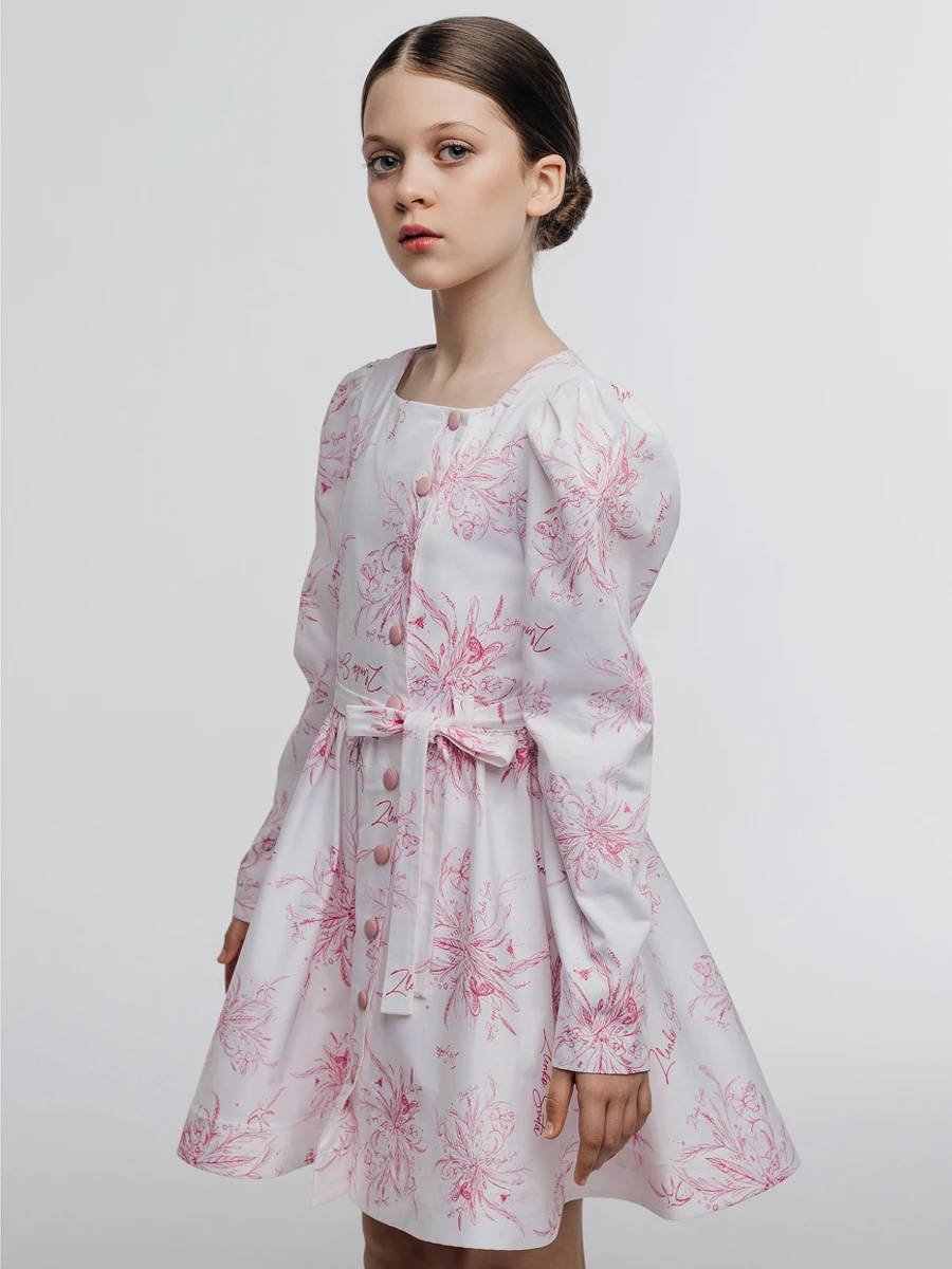 Платье из сатина