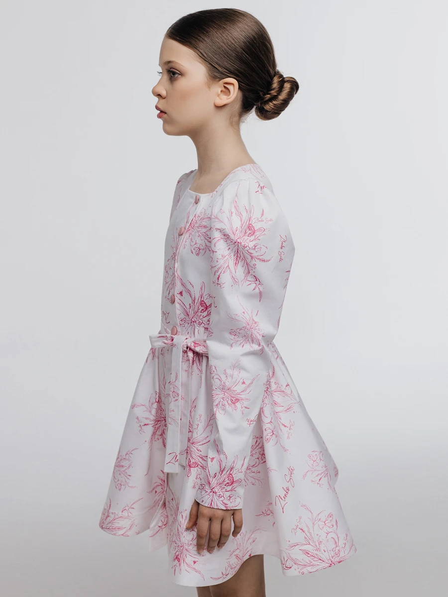 Платье из сатина