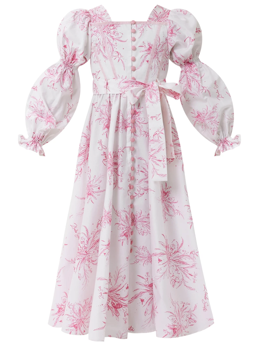 Платье из сатина