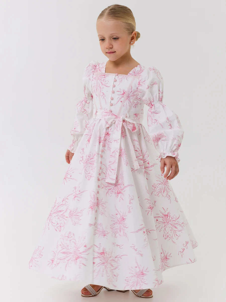 Платье из сатина